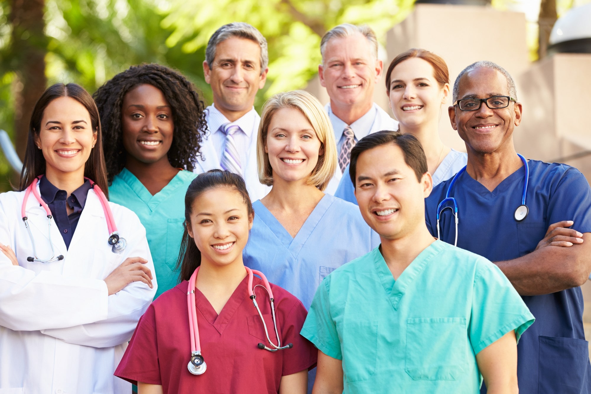 A Group of Professional Health Care Workers of Different Fields
